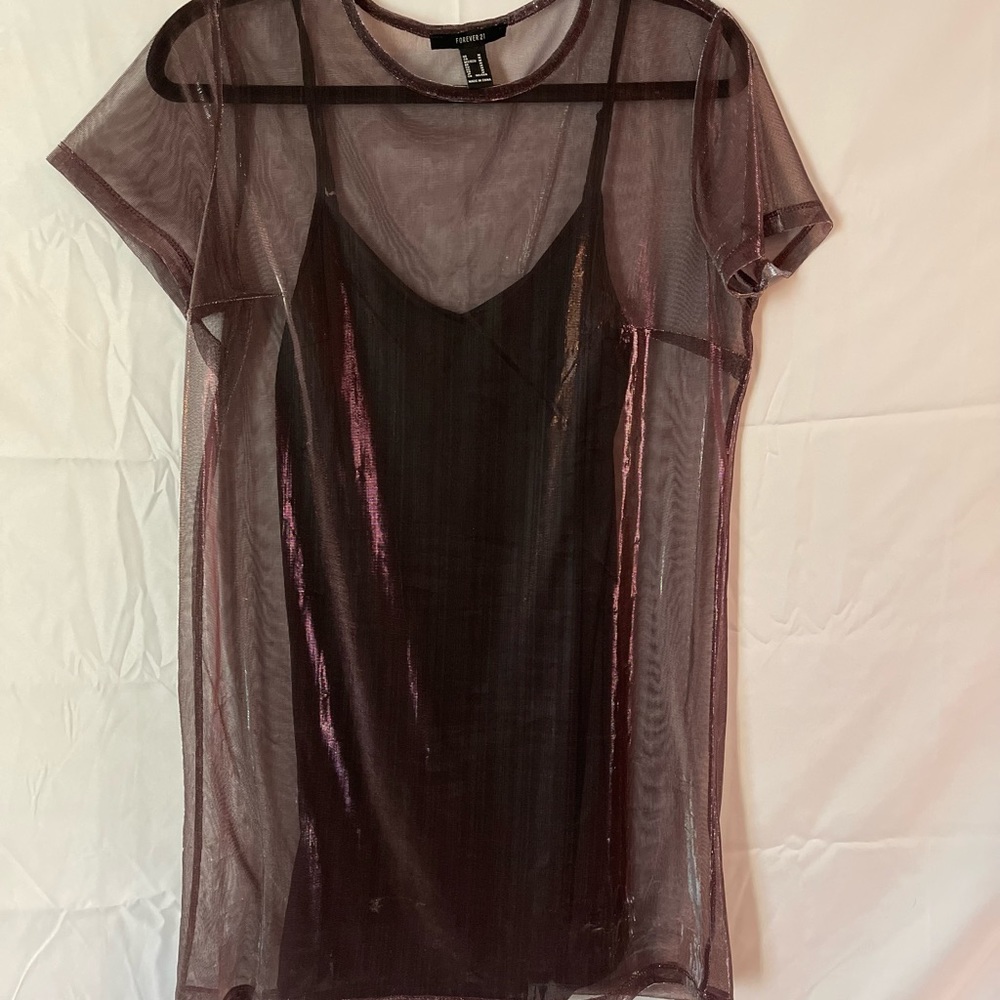 Sheer mini dress